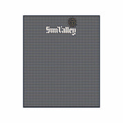 In2Green Swatch Custom Logo Blanket: Personalized Corporate Gift - Block Line Pattern