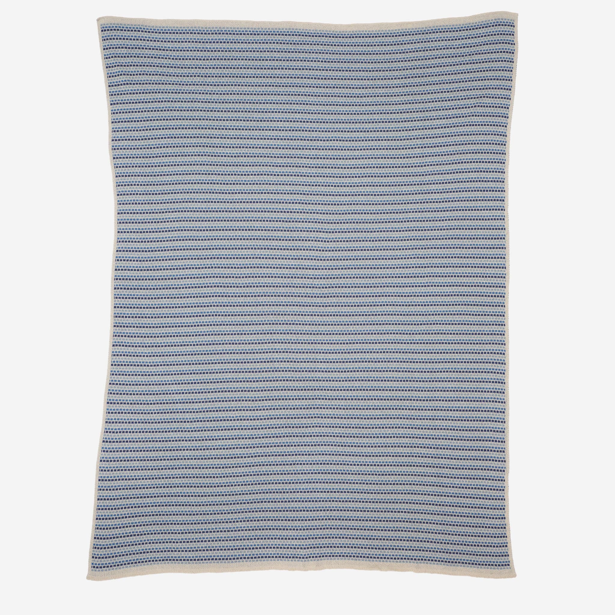 in2green Eco Throw Cotton Sustainable Knit Geometric Throw Blanket - Block Lines 601570194696 BL01TBL1
