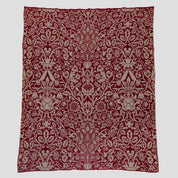Cotton Sustainable Knit Throw | Winter Holiday Gift - Blossoms by William Morris