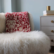 Cotton Sustainable Knit Throw | Winter Holiday Gift - Blossoms by William Morris