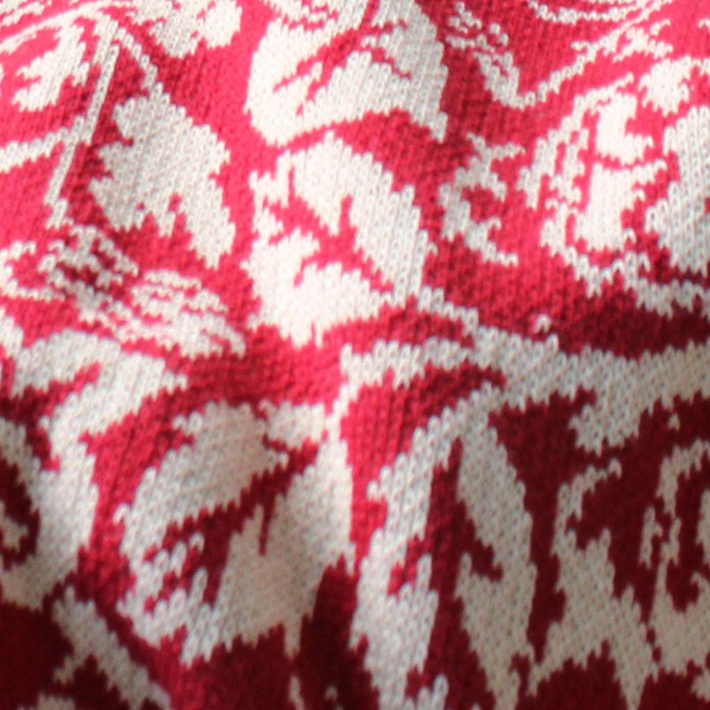 Cotton Sustainable Knit Throw | Winter Holiday Gift - Blossoms by William Morris