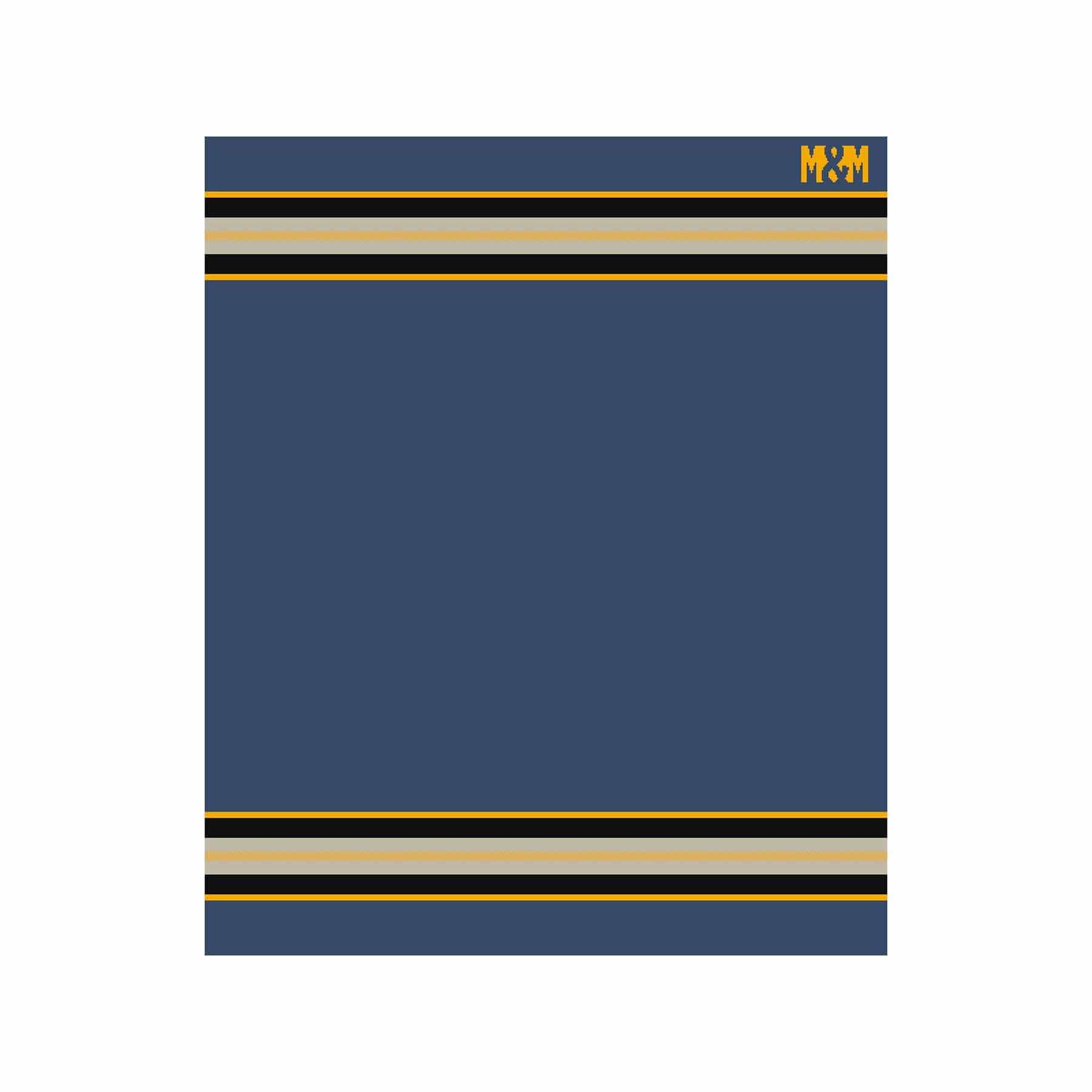 In2Green Swatch Custom Logo Blanket: Personalized Corporate Gift - Camp Stripe Pattern