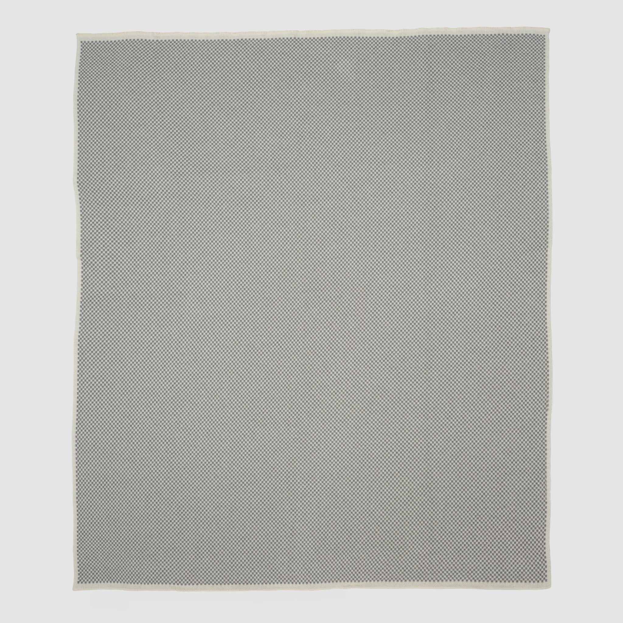 in2green Eco Throw Cotton Sustainable Knit Geometric Throw Blanket - Checkerboard