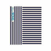 In2Green Swatch Custom Logo Blanket: Personalized Corporate Gift - Coastal Stripe Pattern