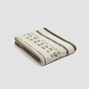 In2Green Eco Throw Cotton Sustainable Knit Striped Throw Blanket - Cosmos by Susy Pilgrim Waters