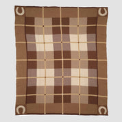 In2Green Eco Throw Cotton Sustainable Knit Stripe Throw Blanket - Equestrian Barn Plaid 601570193934 BL01EBP2