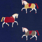 in2green Eco Throw Equestrian Cavalcade - Cotton Sustainable Knit Traditional Throw Blanket 601570195105 BL01ECC1