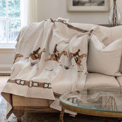 In2Green Eco Throw Equestrian Full Gallop - Cotton Sustainable Knit Traditional Throw Blanket 601570195099 BL01EFG1
