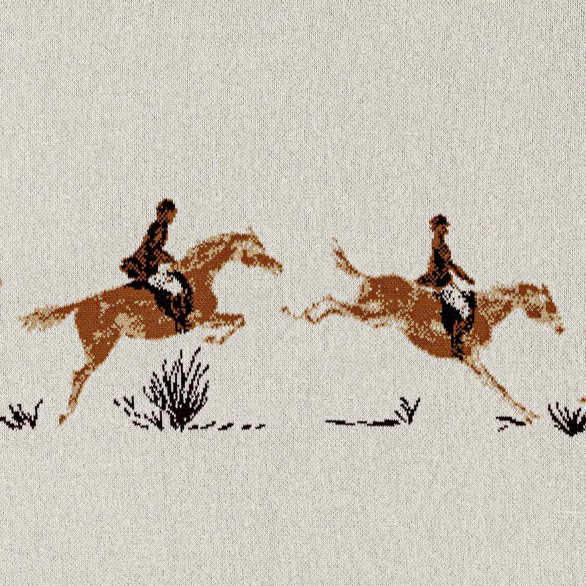 In2Green Eco Throw Equestrian Full Gallop - Cotton Sustainable Knit Traditional Throw Blanket 601570195099 BL01EFG1