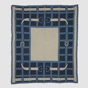 In2Green Eco Throw Cotton Sustainable Knit Throw Blanket - Equestrian Lattice 601570192418 BL01ELT1