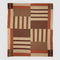 In2Green Eco Throw Cotton Sustainable Knit Plaid Throw Blanket - Equestrian Stable Stripe 601570193965 BL01ESS3