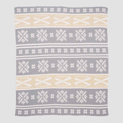 in2green Eco Throw Cotton Sustainable Knit Throw Blanket - Fair Isle with Skis 601570193576 BL01FA5