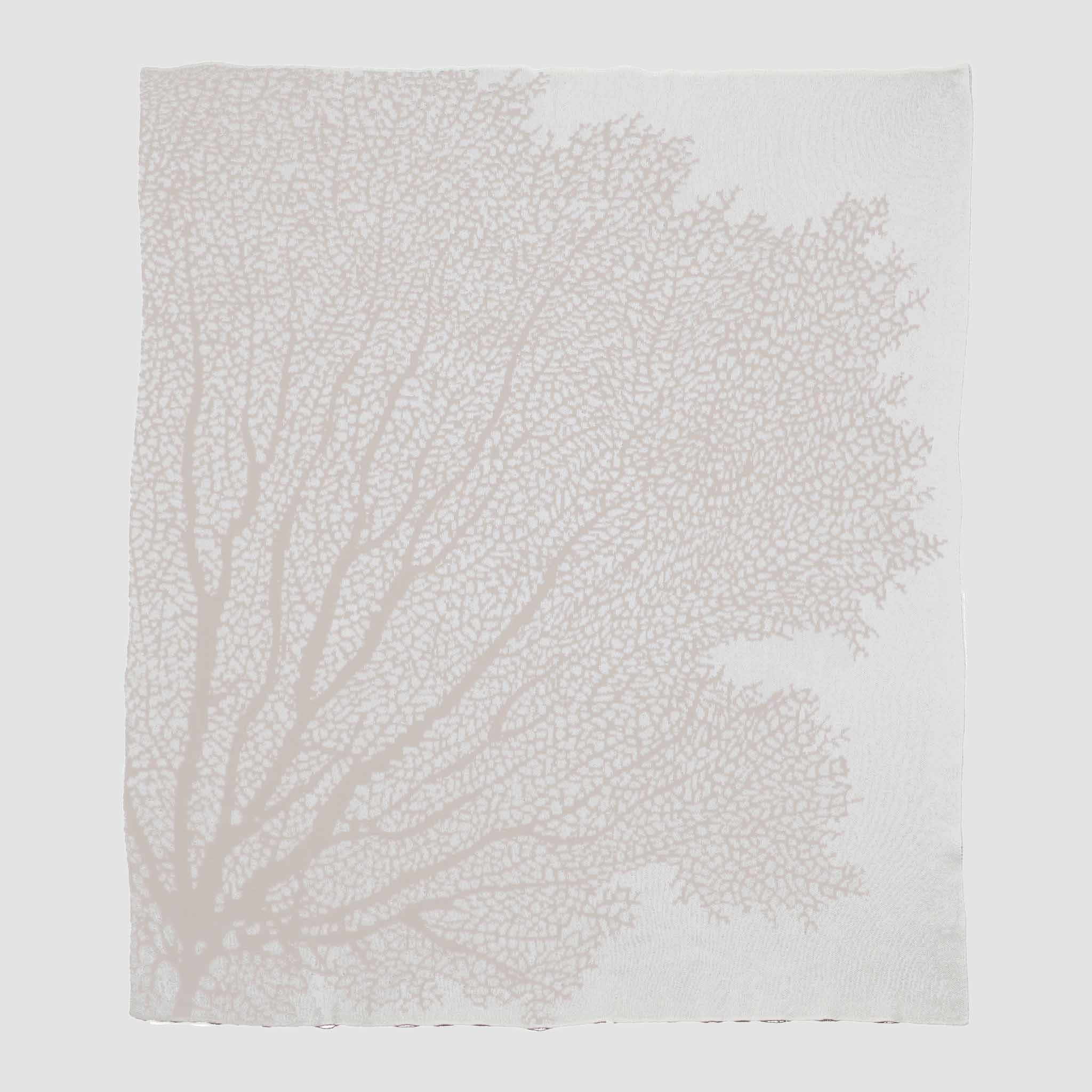 in2green Eco Throw Cotton Sustainable Knit Throw Blanket | Coastal - Fan Coral 601570193620 BL01FC3