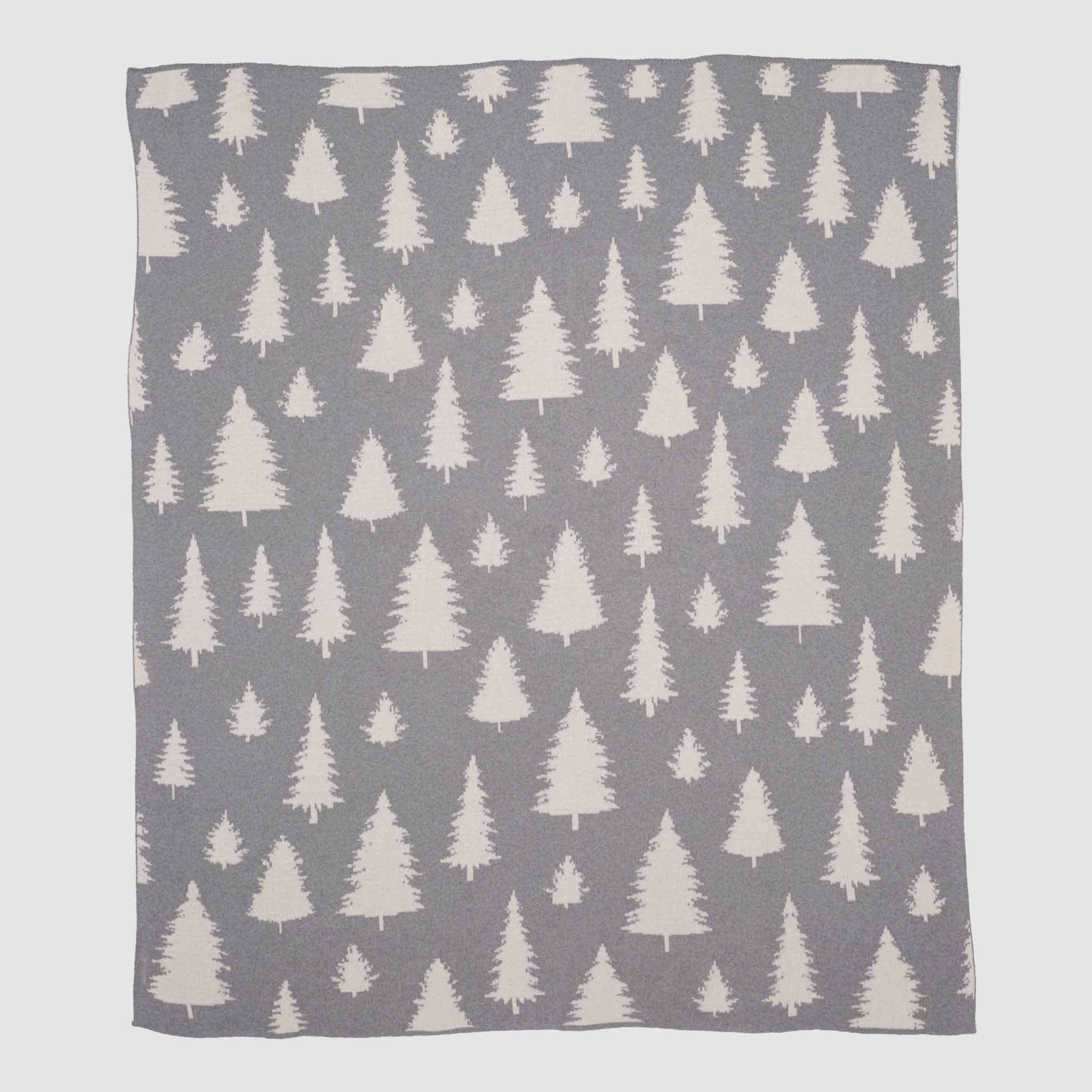 in2green Eco Throw Reversible Sustainable Knit Throw Blanket | Fir Trees 601570193569 BL02RFT4