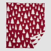 in2green Eco Throw Reversible Sustainable Knit Throw Blanket | Fir Trees 655646732015 BL02RFT2