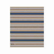 In2Green Swatch Custom Logo Blanket: Personalized Corporate Gift - Geometric Stripe Pattern
