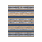 In2Green Swatch Custom Logo Blanket: Personalized Corporate Gift - Geometric Stripe Pattern
