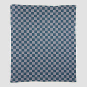 in2green Eco Throw Cotton Sustainable Knit Geometric Throw Blanket - Gingham Plaid 601570193484 BL01PLG1