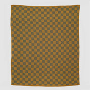 in2green Eco Throw Cotton Sustainable Knit Geometric Throw Blanket - Gingham Plaid 601570194801 BL01PLG3