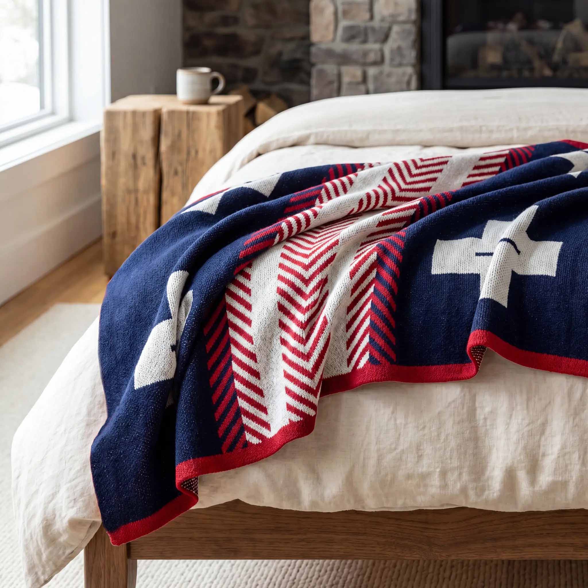 in2green Eco Throw Heritage Trail - Cotton Sustainable Knit Geometric Throw Blanket 601570195396 BL01XHT1