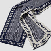 in2green Scarf Equestrian Harness Herringbone Reversible Scarf