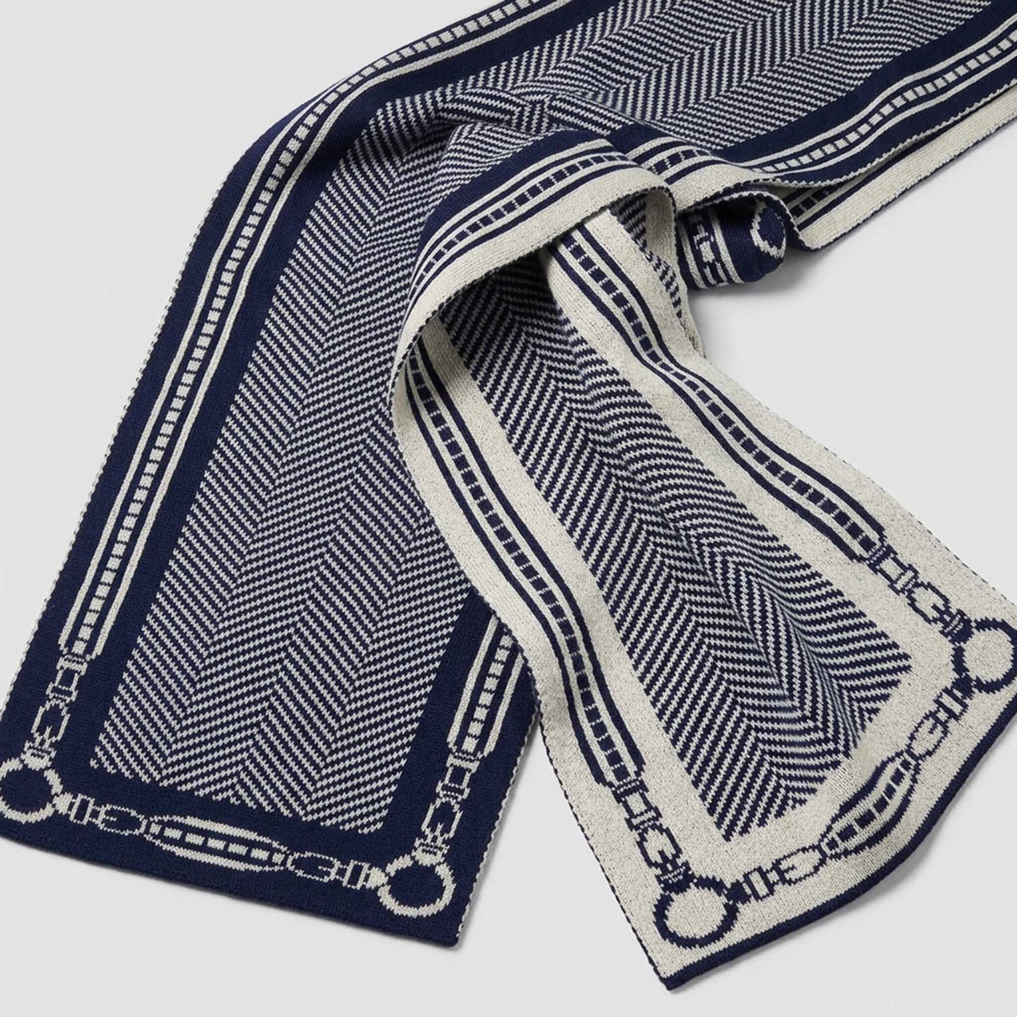 in2green Scarf Equestrian Harness Herringbone Reversible Scarf