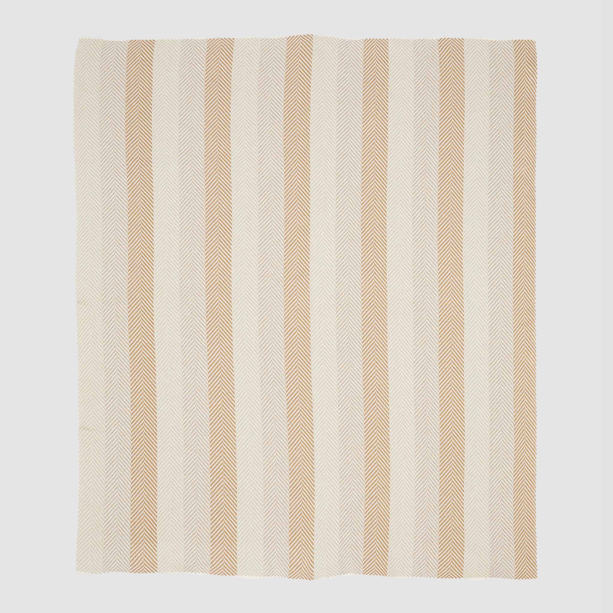 In2Green Eco Throw Cotton Sustainable Knit Striped | Chevron Throw Blanket - Herringbone Hues 601570193439 BLHBH4