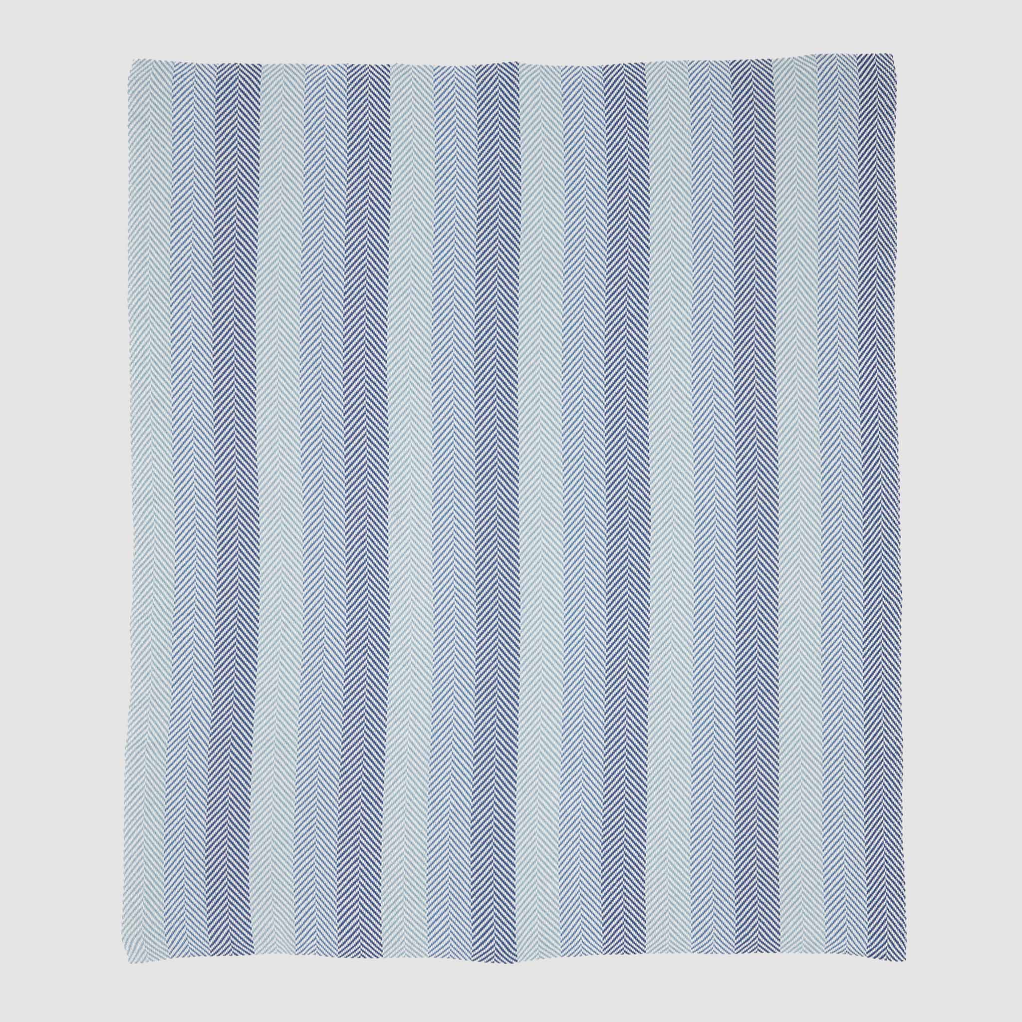In2Green Eco Throw Cotton Sustainable Knit Striped | Chevron Throw Blanket - Herringbone Hues 601570193408 BLHBH1