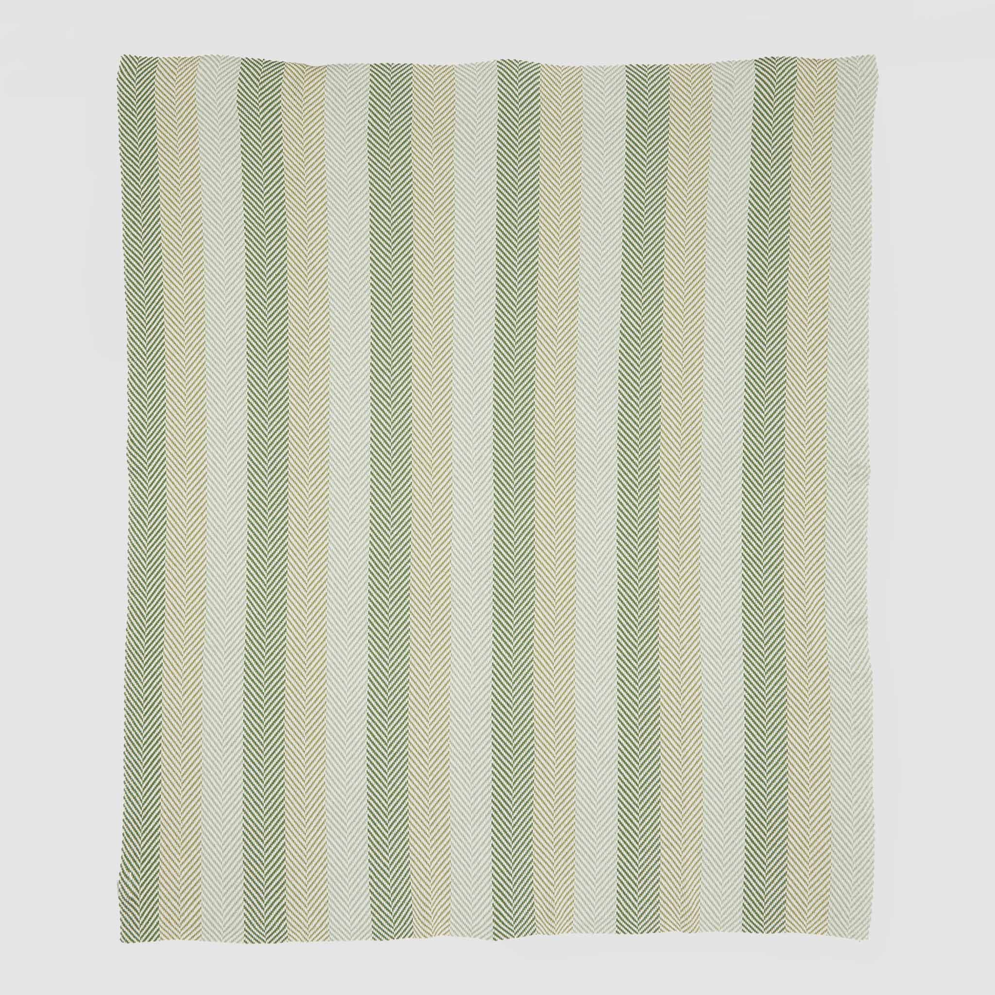 In2Green Eco Throw Cotton Sustainable Knit Striped | Chevron Throw Blanket - Herringbone Hues 601570193415 BLHBH2