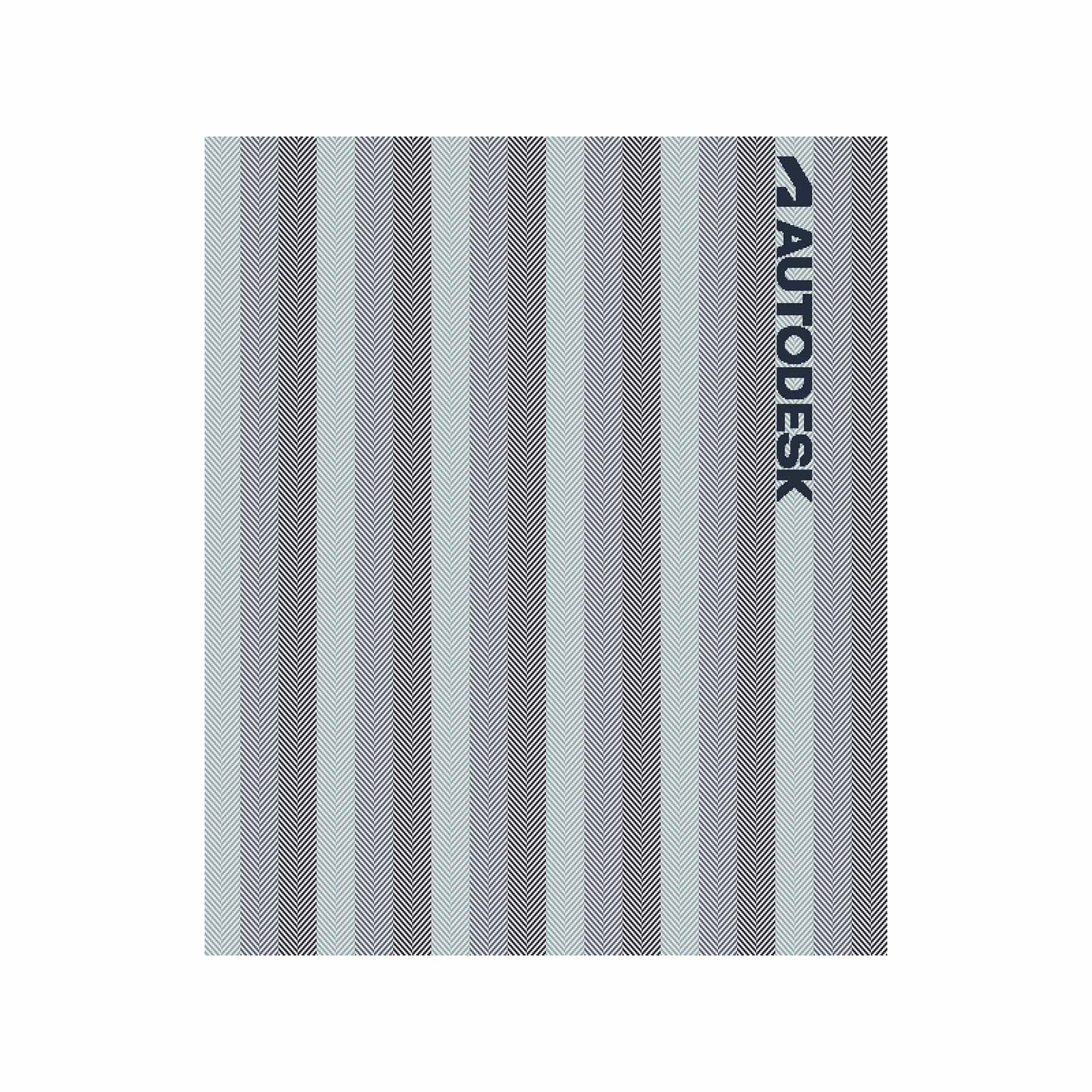In2Green Swatch Custom Logo Blanket: Personalized Corporate Gift - Herringbone Hues Pattern