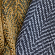 in2green Eco Throw Herringbone Ombre - Cotton Sustainable Knit Geometric Chevron Throw Blanket
