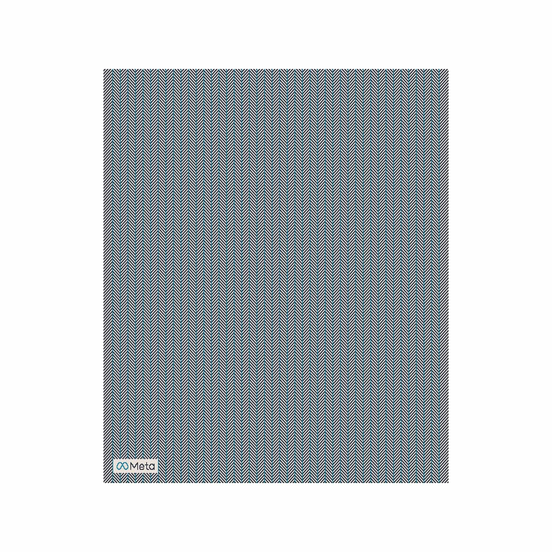 In2Green Swatch Custom Logo Blanket: Personalized Corporate Gift - Herringbone Pinstripe Pattern