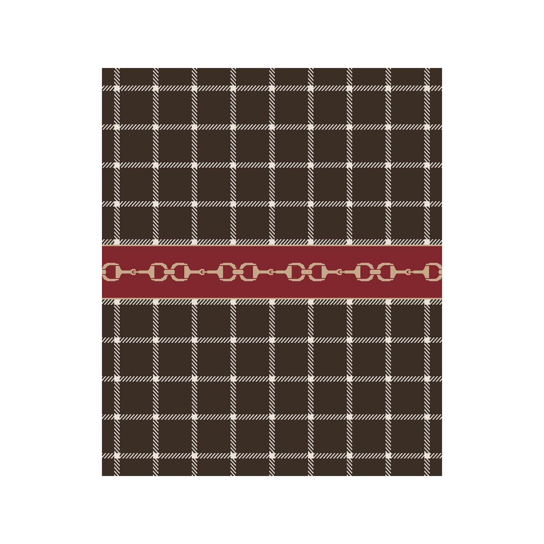 In2Green Swatch Hospitality Horse Bit Plaid