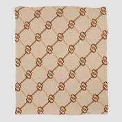in2green Eco Throw Equestrian House of Bits - Cotton Sustainable Knit Throw Blanket 753275974889 BL01EHBT2