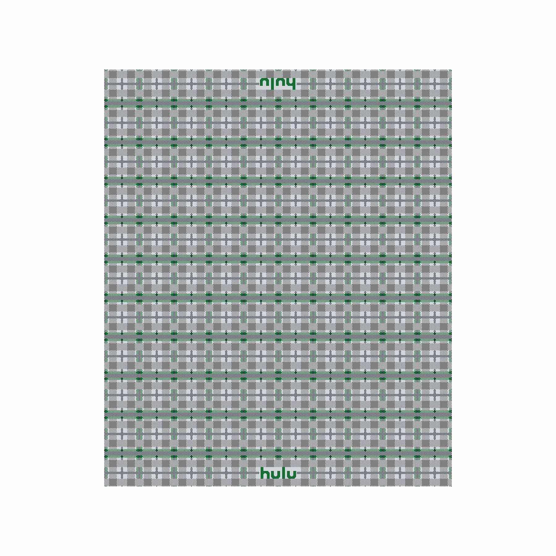 In2Green Swatch Custom Logo Blanket: Personalized Corporate Gift - Hudson Plaid Pattern