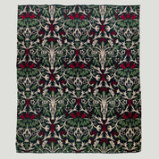 Cotton Sustainable Knit Throw | Winter Holiday Gift - Jardiniere by William Morris