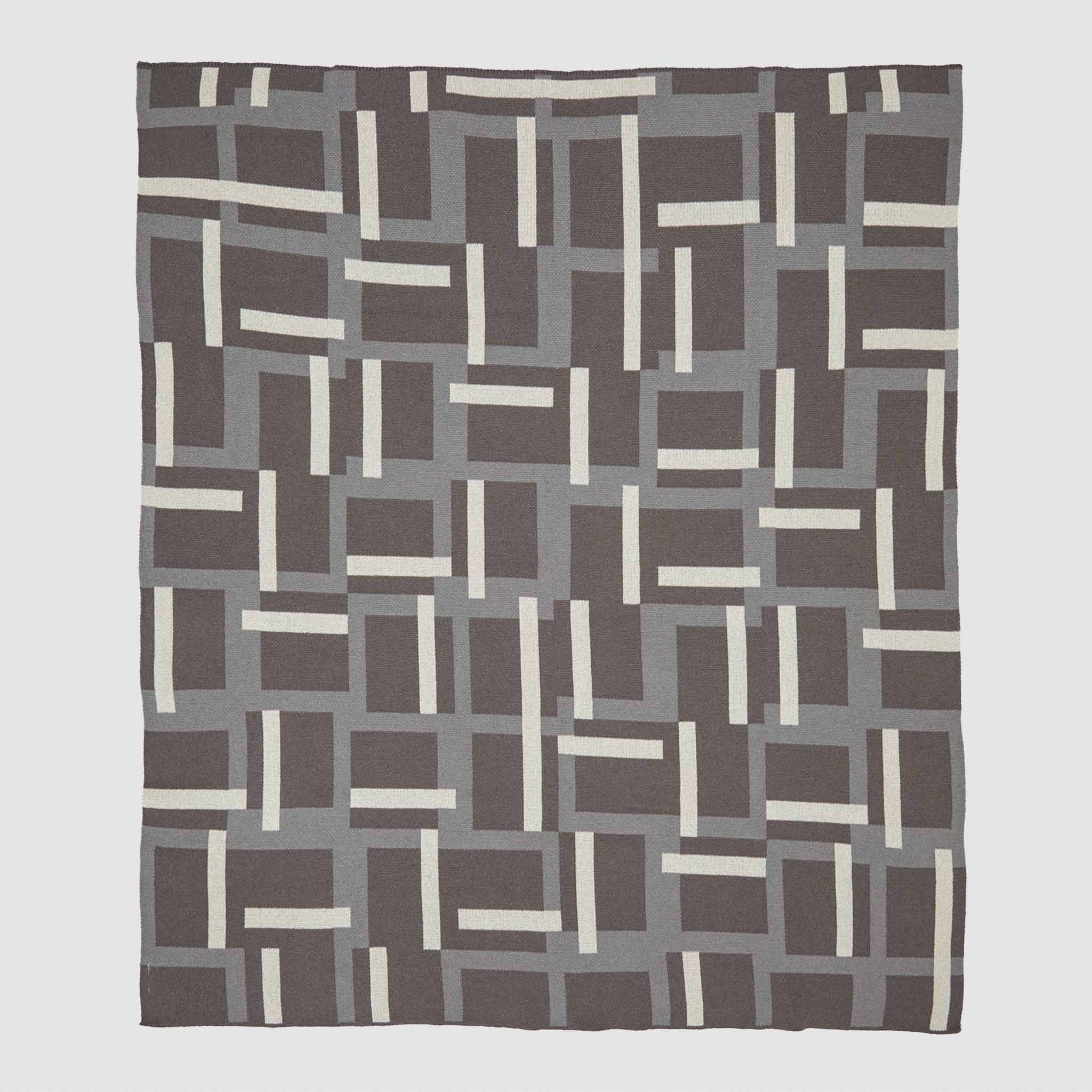 in2green Eco Throw Cotton Sustainable Knit Patterned Throw Blanket - Level by Kelly Harris Smith 753275975558 KHS-LV-SE