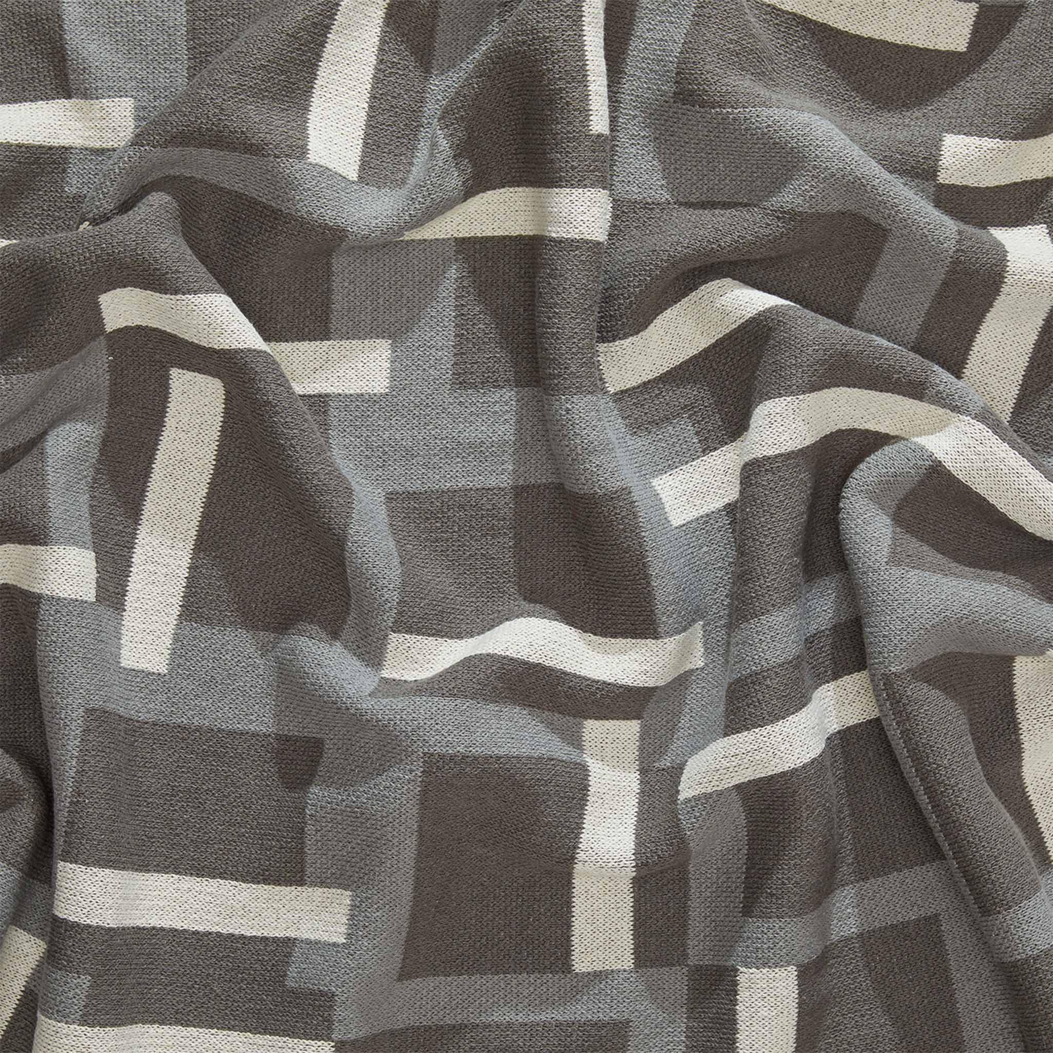 in2green Eco Throw Cotton Sustainable Knit Patterned Throw Blanket - Level by Kelly Harris Smith