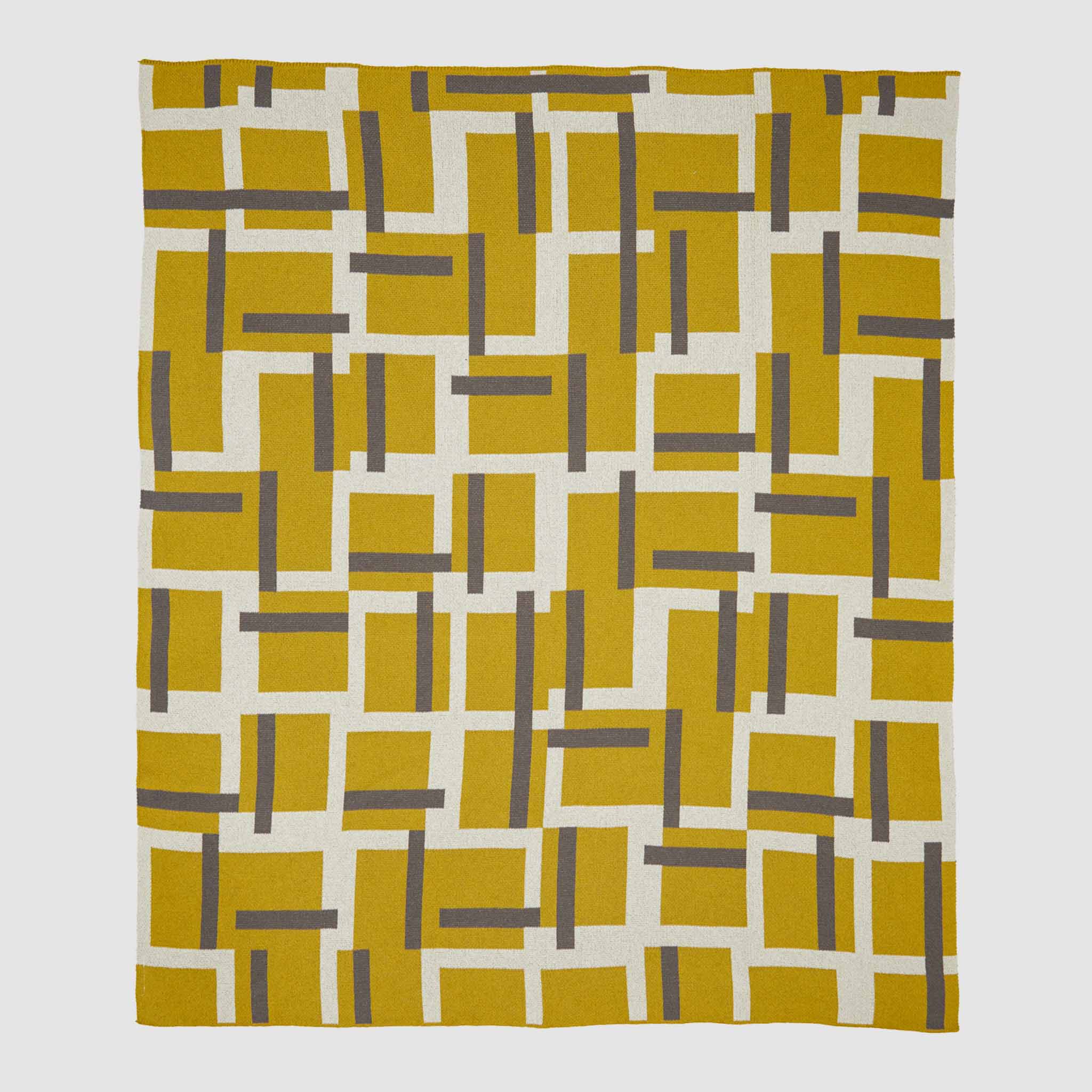 in2green Eco Throw Cotton Sustainable Knit Patterned Throw Blanket - Level by Kelly Harris Smith 753275975572 KHS-LV-ME