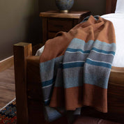 In2Green Swatch Custom Logo Blanket: Personalized Corporate Gift - Lodge Stripe Pattern