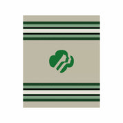 In2Green Swatch Custom Logo Blanket: Personalized Corporate Gift - Lodge Stripe Pattern