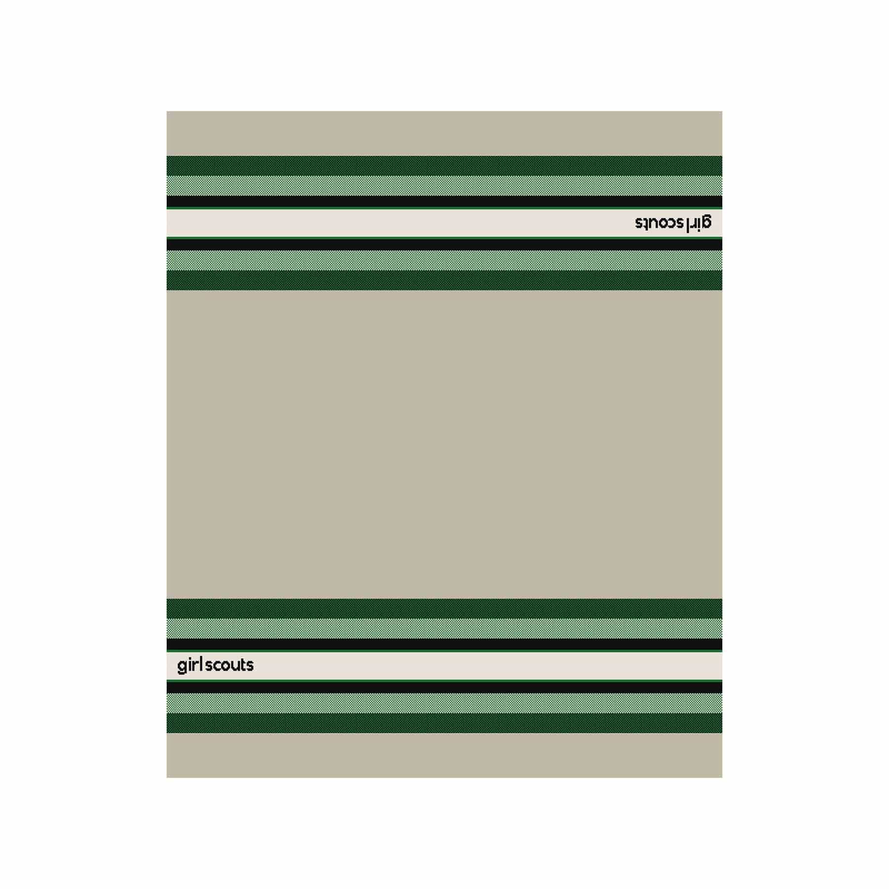 In2Green Swatch Custom Logo Blanket: Personalized Corporate Gift - Lodge Stripe Pattern