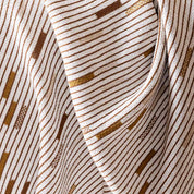 Cotton Sustainable Knit Striped | Geometric Throw Blanket - Matrix by Elodie Blanchard