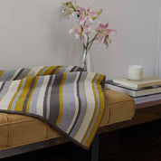 In2Green Swatch Custom Logo Blanket: Personalized Corporate Gift - Mod Stripe Pattern