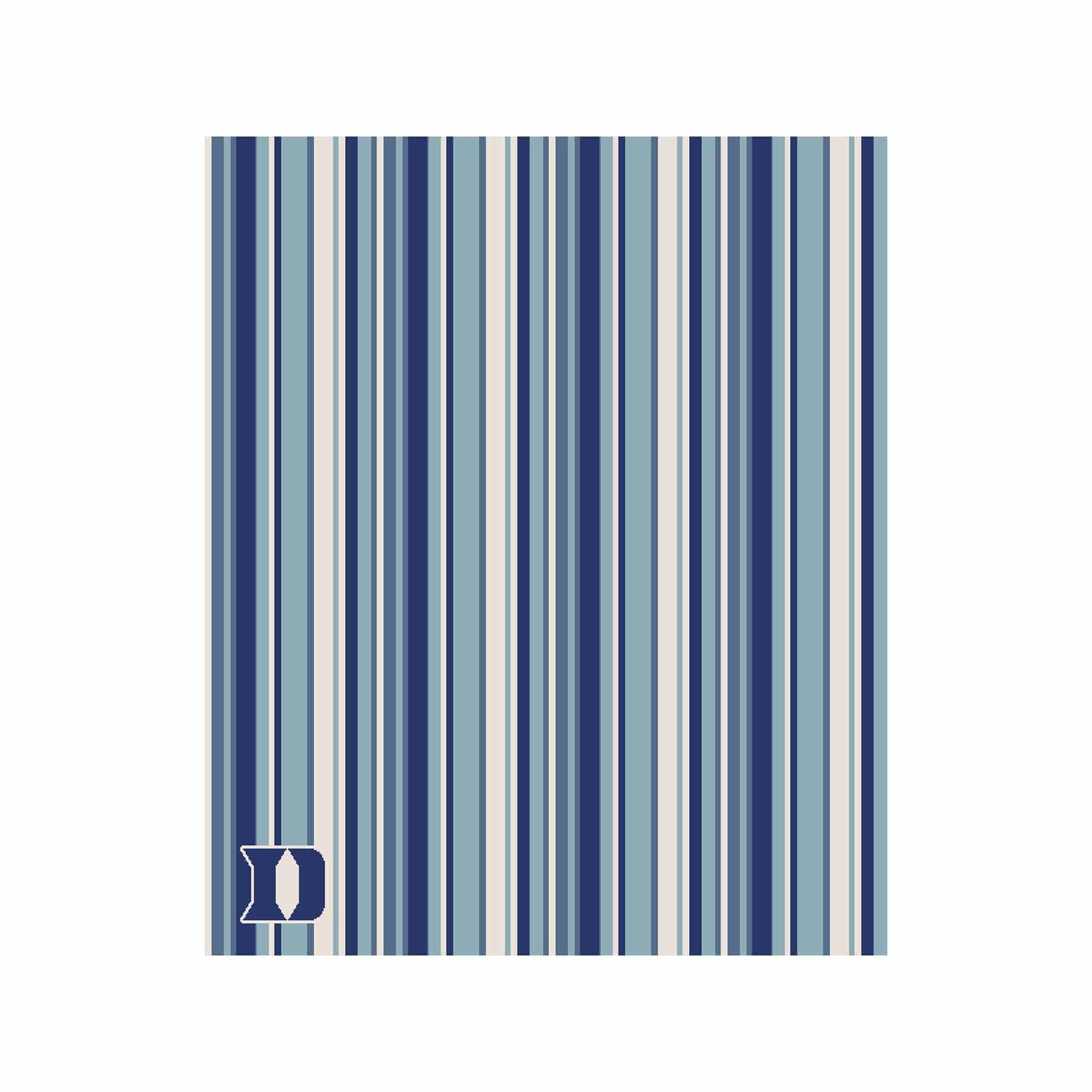 In2Green Swatch Custom Logo Blanket: Personalized Corporate Gift - Mod Stripe Pattern