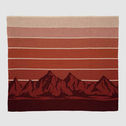 in2green Eco Throw Cotton Sustainable Knit Throw Blanket | Mountain Sunscape 601570194306 BL01XMS1
