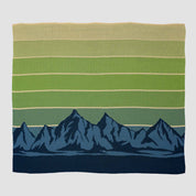in2green Eco Throw Cotton Sustainable Knit Throw Blanket | Mountain Sunscape 601570194313 BL01XMS2