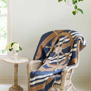 in2green Eco Throw Nautical Captain's Wheel  - Cotton Sustainable Knit Traditional Throw Blanket 601570195051 BL01NCW1