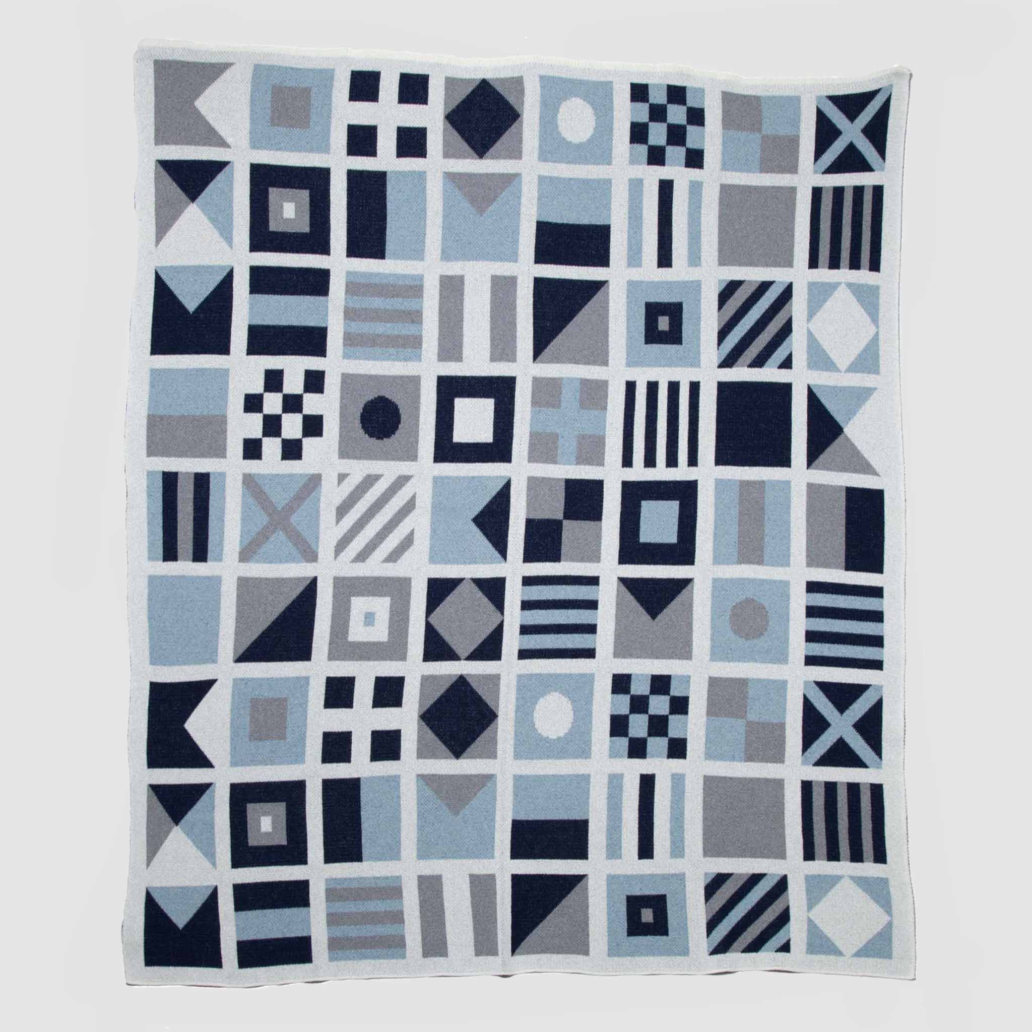 in2green Eco Throw Cotton Sustainable Knit Throw Blanket - Nautical Flags 655646731117 BL01NF4