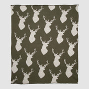 In2Green Eco Throw Cotton Sustainable Knit Throw Blanket | Oh Deer 655646736983 BL01OD1